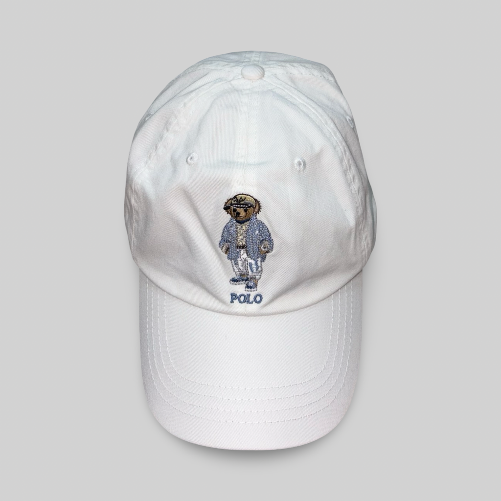 Baseball Bear Cap – White